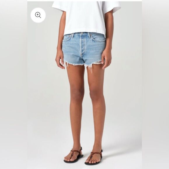 NNWOT 148.00 AGOLDE 28 PARKER VINTAGE CUT OFF SHORT - Picture 1 of 8
